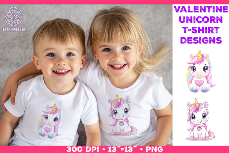 Cute Chibi Unicorn Clipart Design