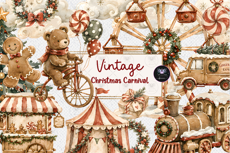 Vintage Christmas Clipart