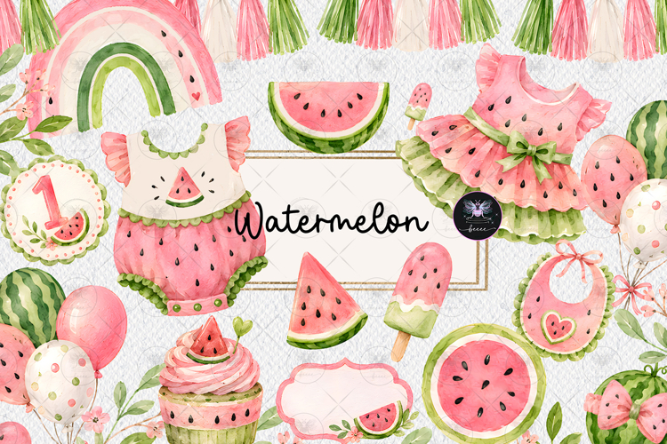 Watermelon Summer Clipart