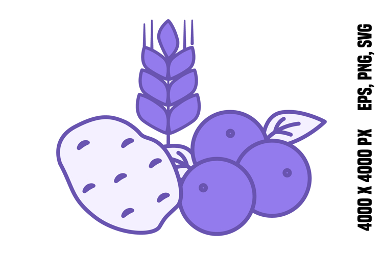 Colored Carbohydrate Icon