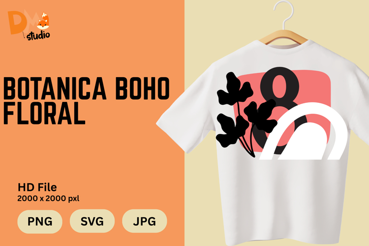 Boho Floral Svg Image 14