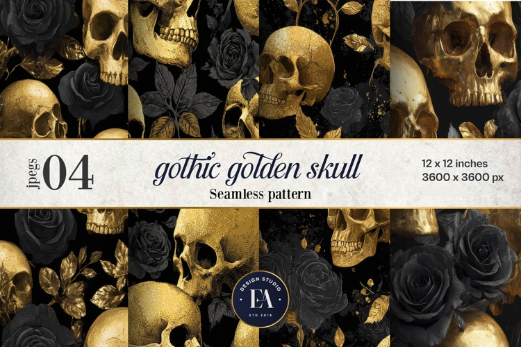 Skull Seamless Pattern Image 4