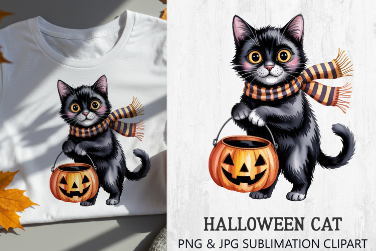 Black Cat Clipart Image 13