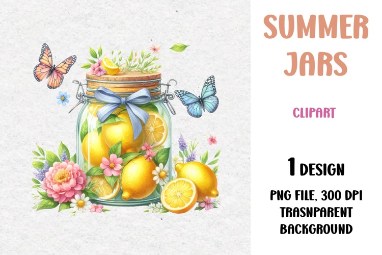Summer Clipart, Bottles and Jars, PNG