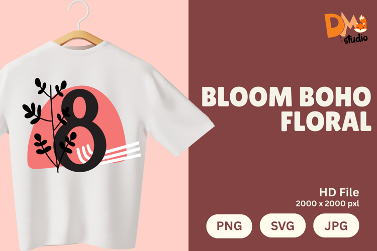 Boho Floral Svg Image 14