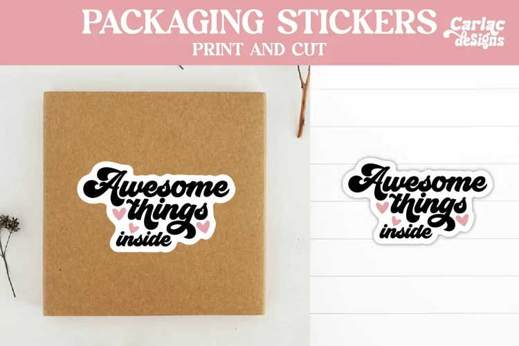 Packaging Stickers, Awesome Things Inside