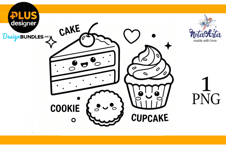 Kawaii Treats: Super Cute Coloring Fun