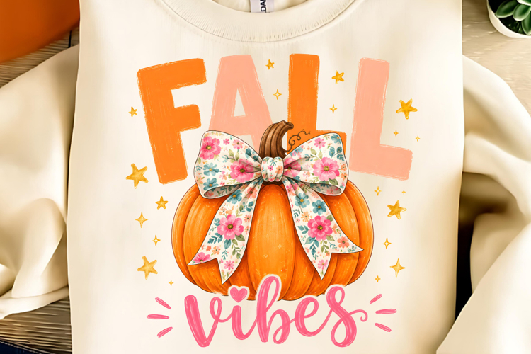 FALL Vibes PNG, Autumn Sublimation, Halloween Sublimation example image 1