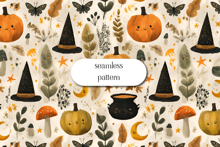 Halloween Seamless Pattern Image 4