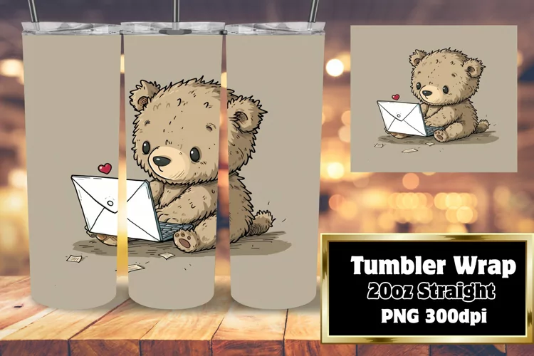 Watercolor Critters Tumbler Sublimation: 20oz