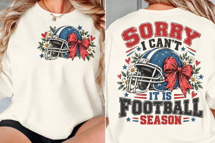 Football Season Front Back Shirt PNG, Football Helmet Chest