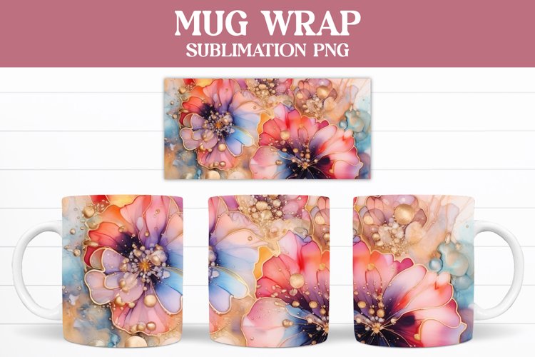 Mug Sublimation, Alcohol Ink Mug Wrap