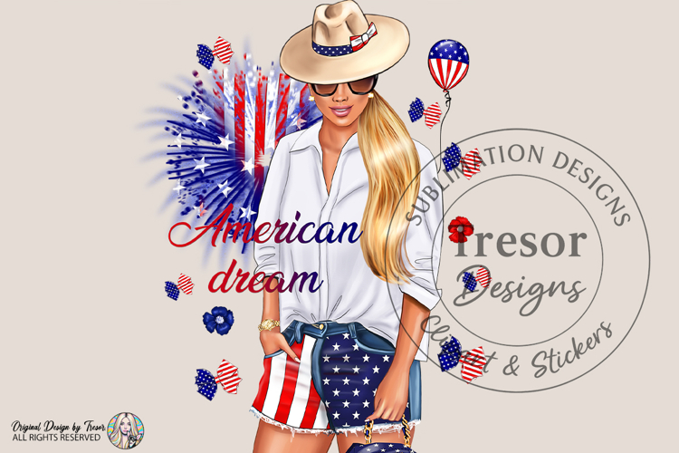 American Dream Patriotic Design 4th of July USA Independence
