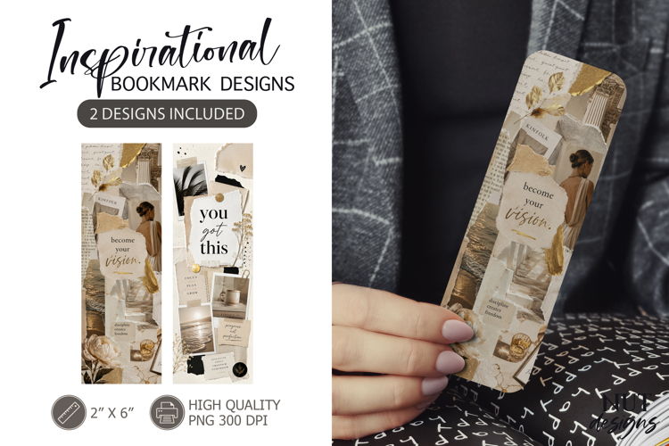 Inspirational Bookmark Designs Aesthetic vintage collage