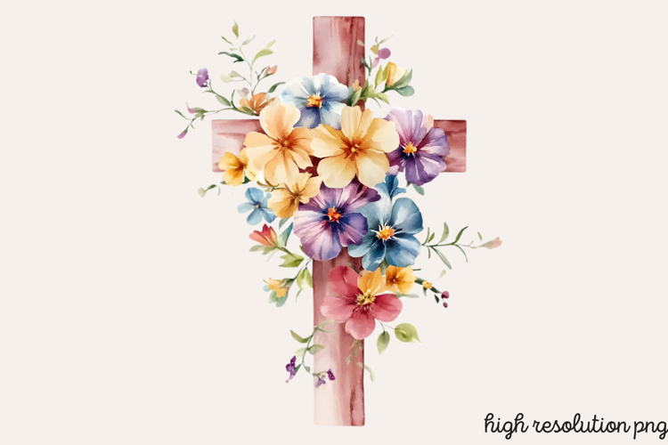 Easter Cross Clipart Image 20