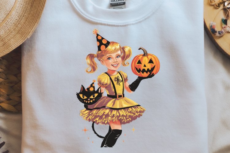 Vintage Witch Halloween Sublimation PNG