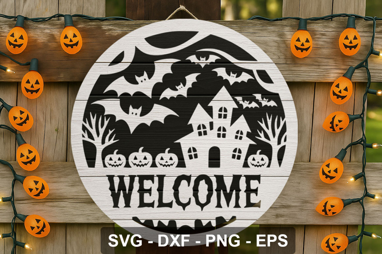 Halloween Welcome Sign Image 6