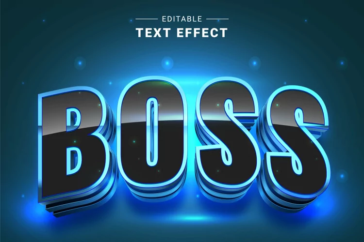Editable Text Effect for Illustrator. Vector Graphic styles