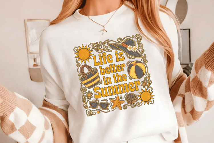 Life is better in the summer PNG sublimation |Beach & Summer