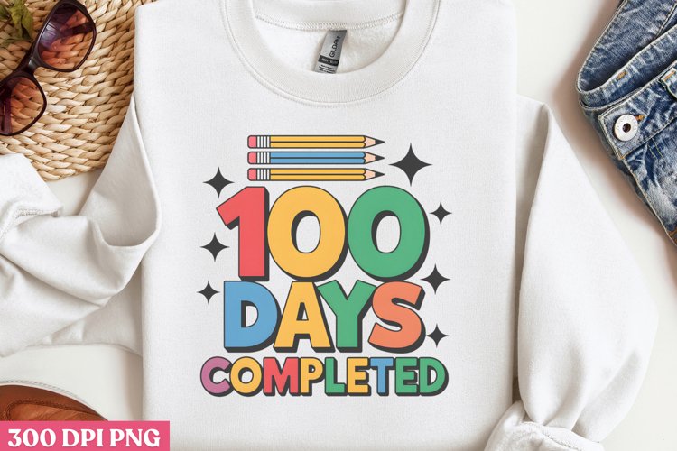 100 Days Completed PNG
