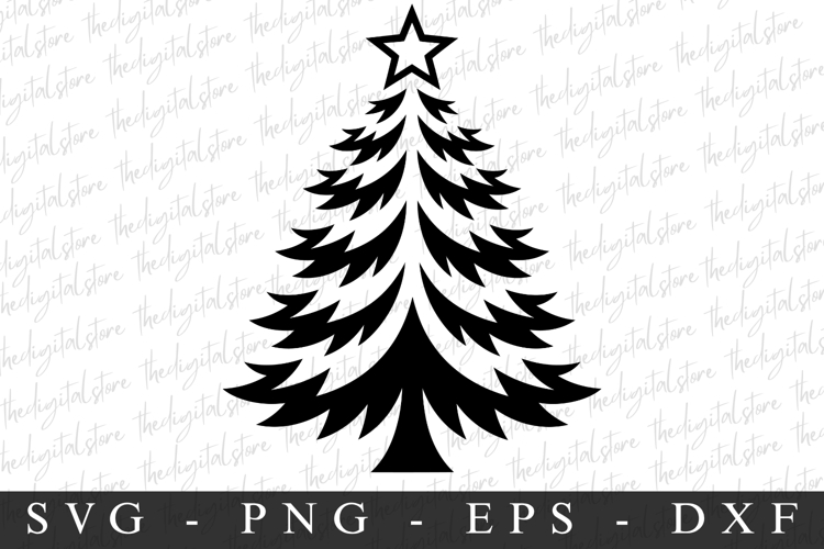 Merry Christmas Tree Svg
