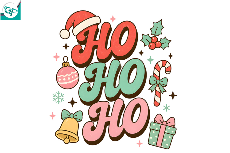 Trending Christmas PNG, Retro Christmas Sublimation