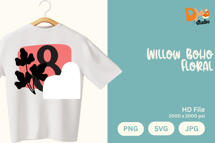 Willow Boho Floral Monogram