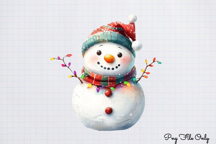 Cute Snowman Clipart Image 20