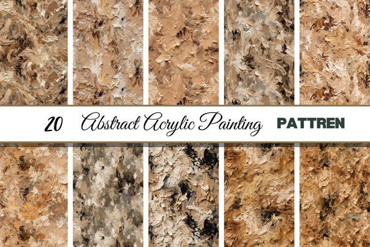 Abstract Seamless Digital Paper | Acrylic Neutral Paper example image 1