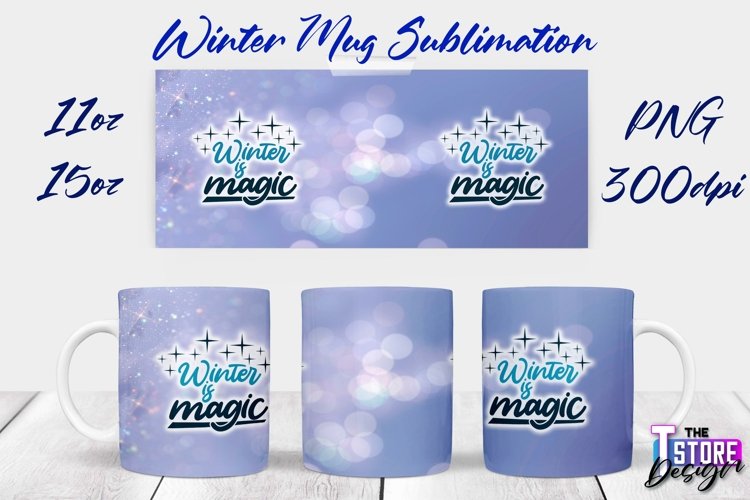 Winter Mug Sublimation | Winter 11 oz |15 oz Mug Sublimation example image 1