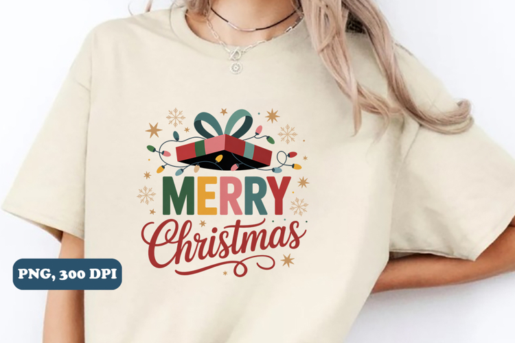 Merry Christmas PNG, Christmas Tree PNG Sublimation design