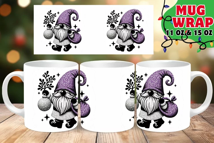 CHRISTMAS GNOME MAGIC 11OZ 15OZ MUG WRAP