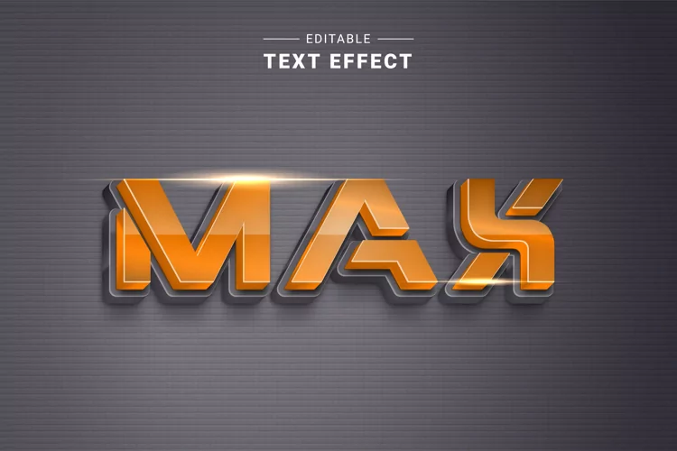Editable Text Effect for Illustrator. Vector Graphic styles