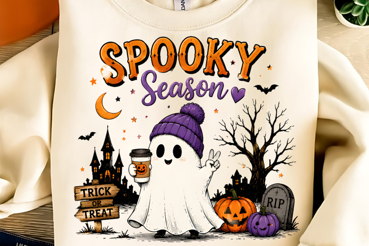 Trending Halloween PNG, Spooky Season PNG, Cute Pumpkin PNG