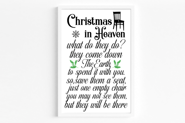 Christmas In Heaven Svg Image 22