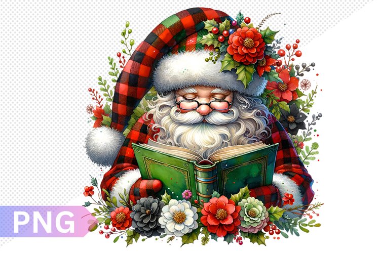 Christmas Santa Sublimation - Clipart PNG Design