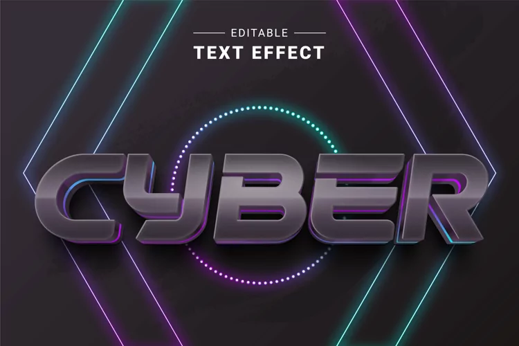 Editable Text Effect for Illustrator. Vector Graphic styles
