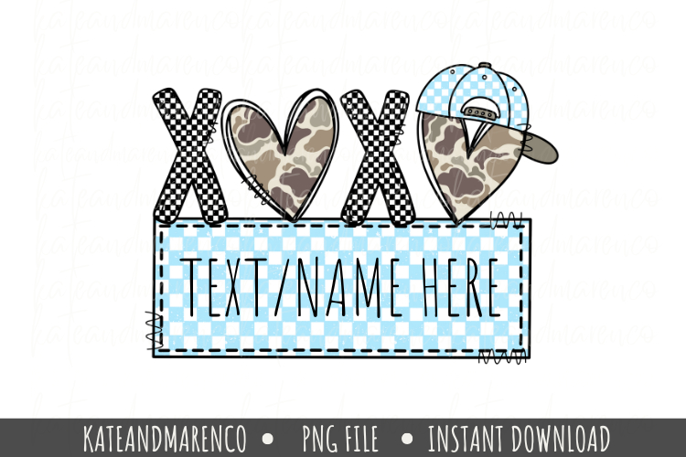 Boy Valentine Name Tag PNG | Customizable Valentine PNG