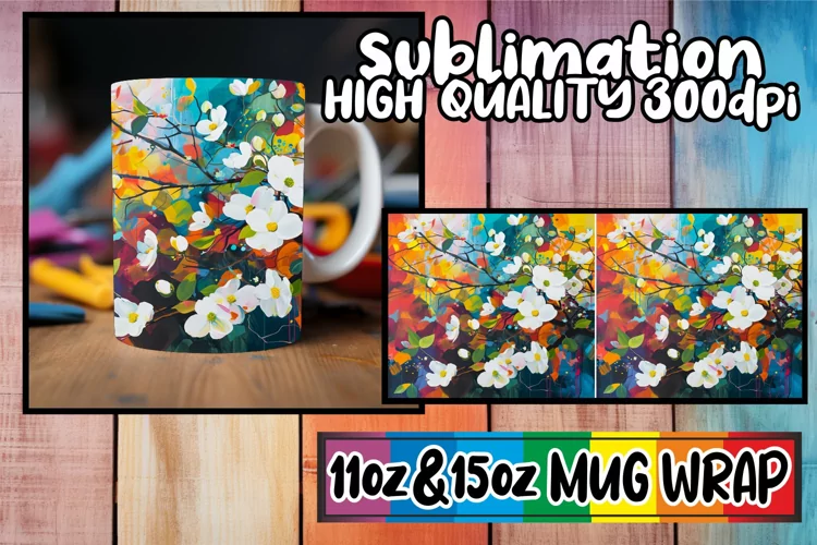 Whimsical Tree Artistry on Mugs Sublimation