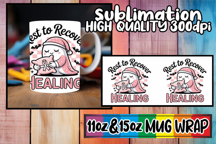 Dreamy skies 11oz 15oz mug wrap, Ghost Cancer example image 1