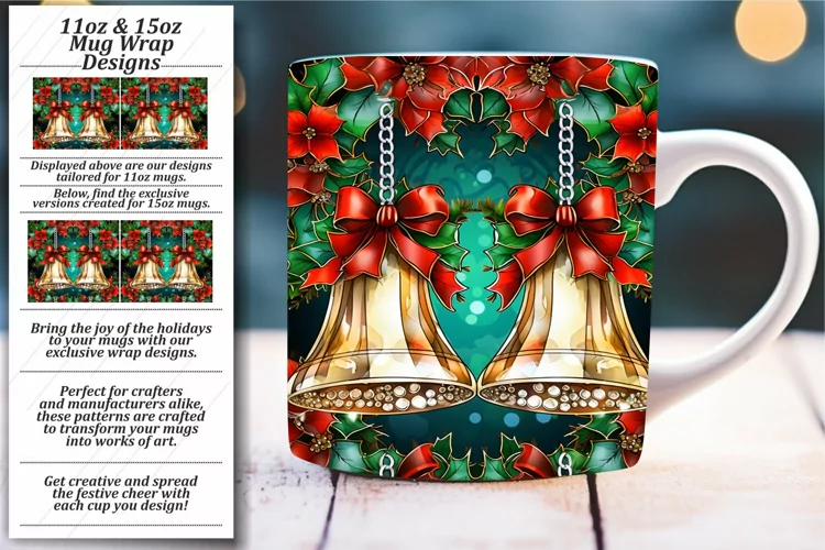 Festive Glass Pattern Mug Sublimation