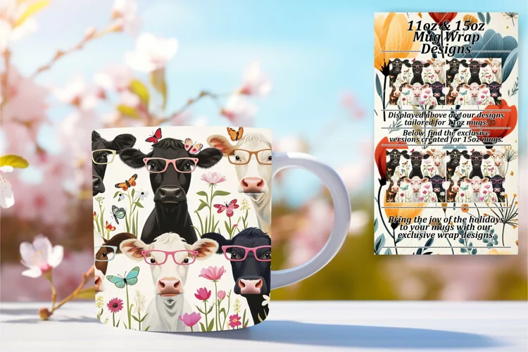 Watercolor Cow Design