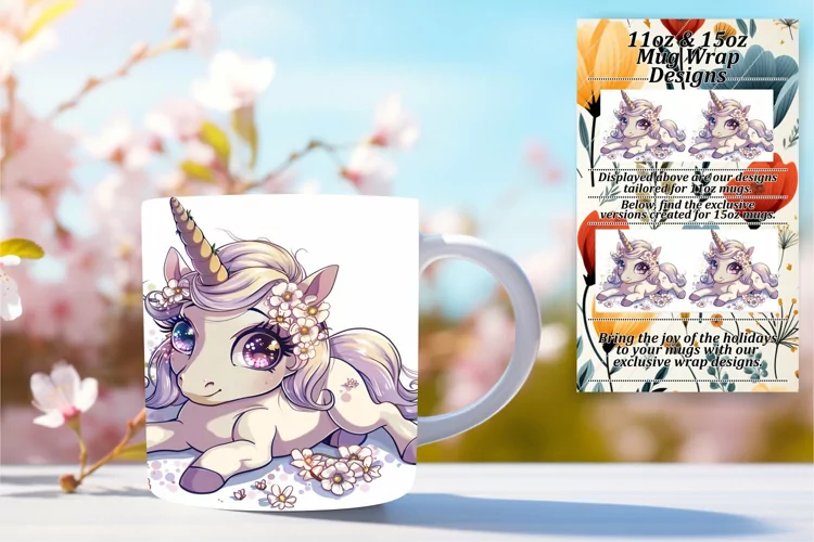 Vibrant Unicorn Mug Art