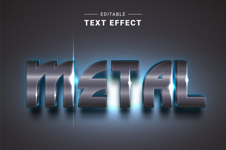 Editable Text Effect for Illustrator. Vector Graphic styles