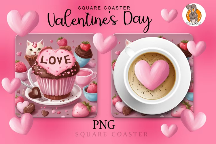 love, hearts, chocolate,coffee, fluffy kitty