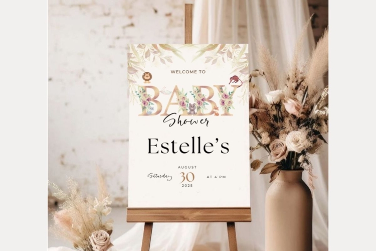 Baby Shower Welcome Template 56