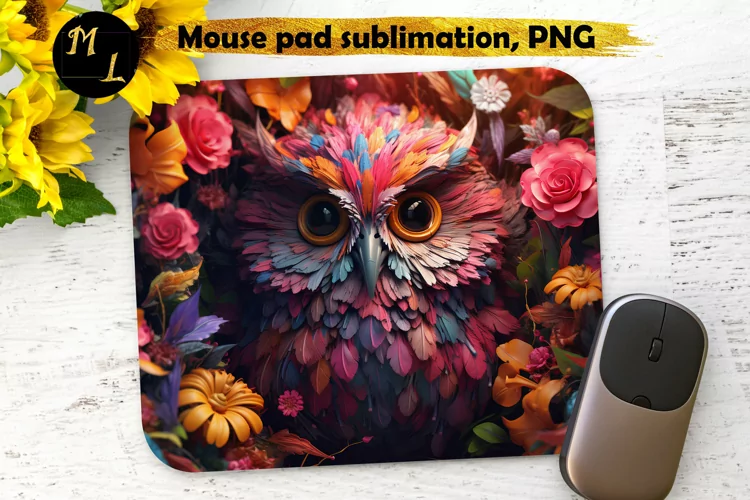 Owl Mouse pad sublimation,Summer mousepad design