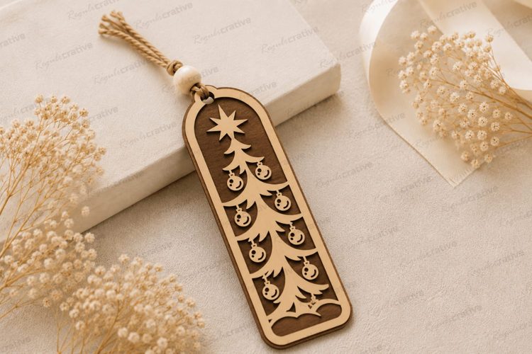 Moon & Hanging Stars Bookmark Laser Cut SVG File moon bookma