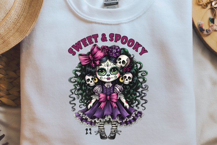 Zombie Dolls Sweet   Spooky Sublimation PNG