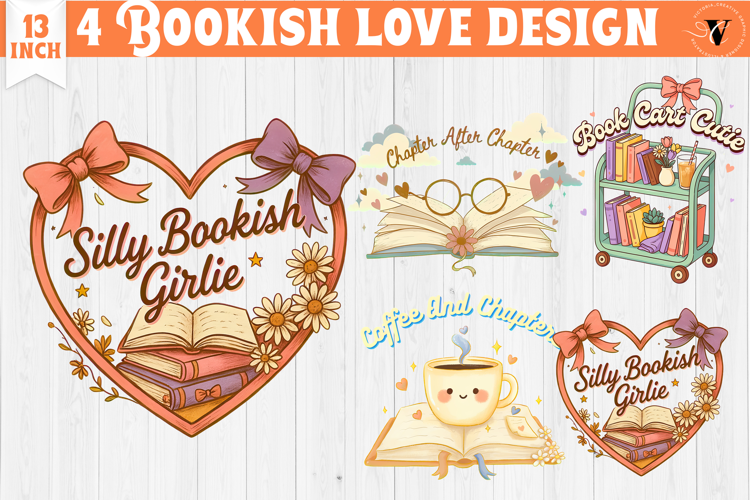 Bookish Sublimation designs | Cute Reading Book Lover png